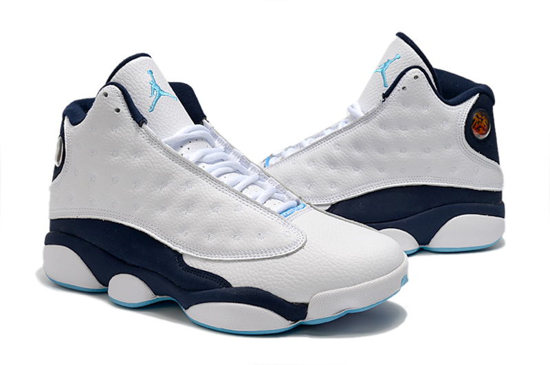 New Air Jordan 13 White Jade Blue - Click Image to Close